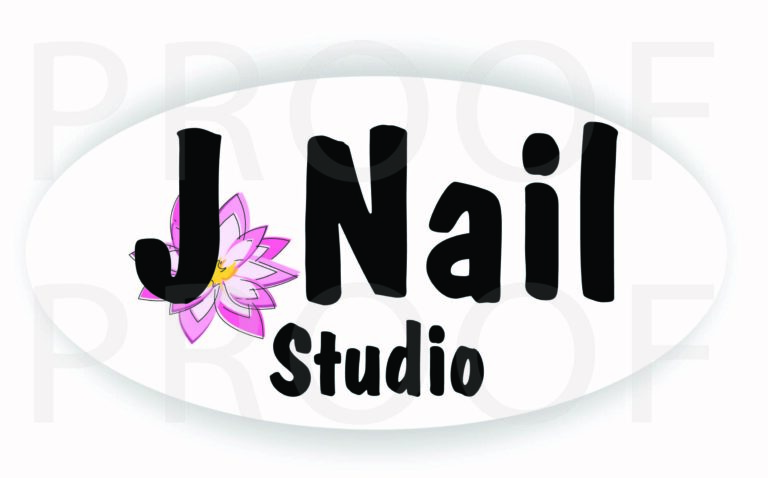 Example of J Nail Studio logo that was designed by the CHi Guys.